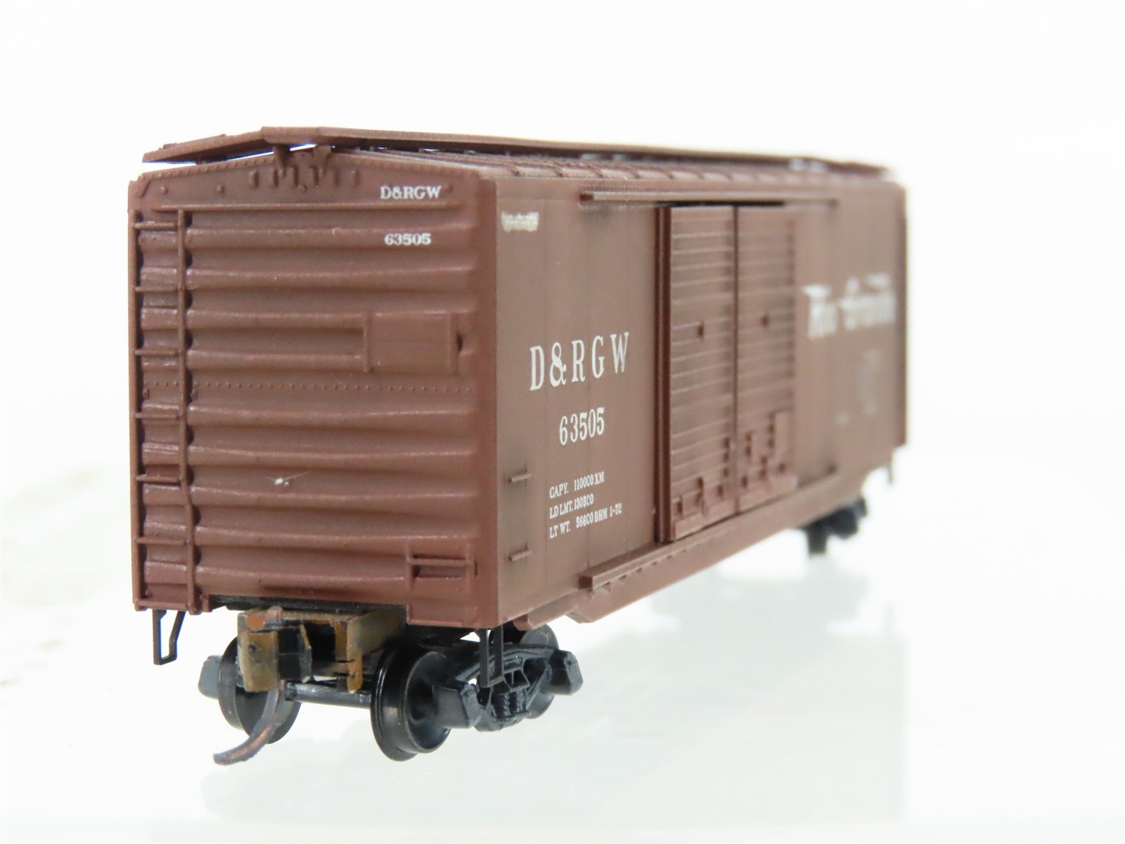 N Scale Micro-Trains MTL 34060 DRGW Rio Grande 50' Boxcar #63505 Weathered