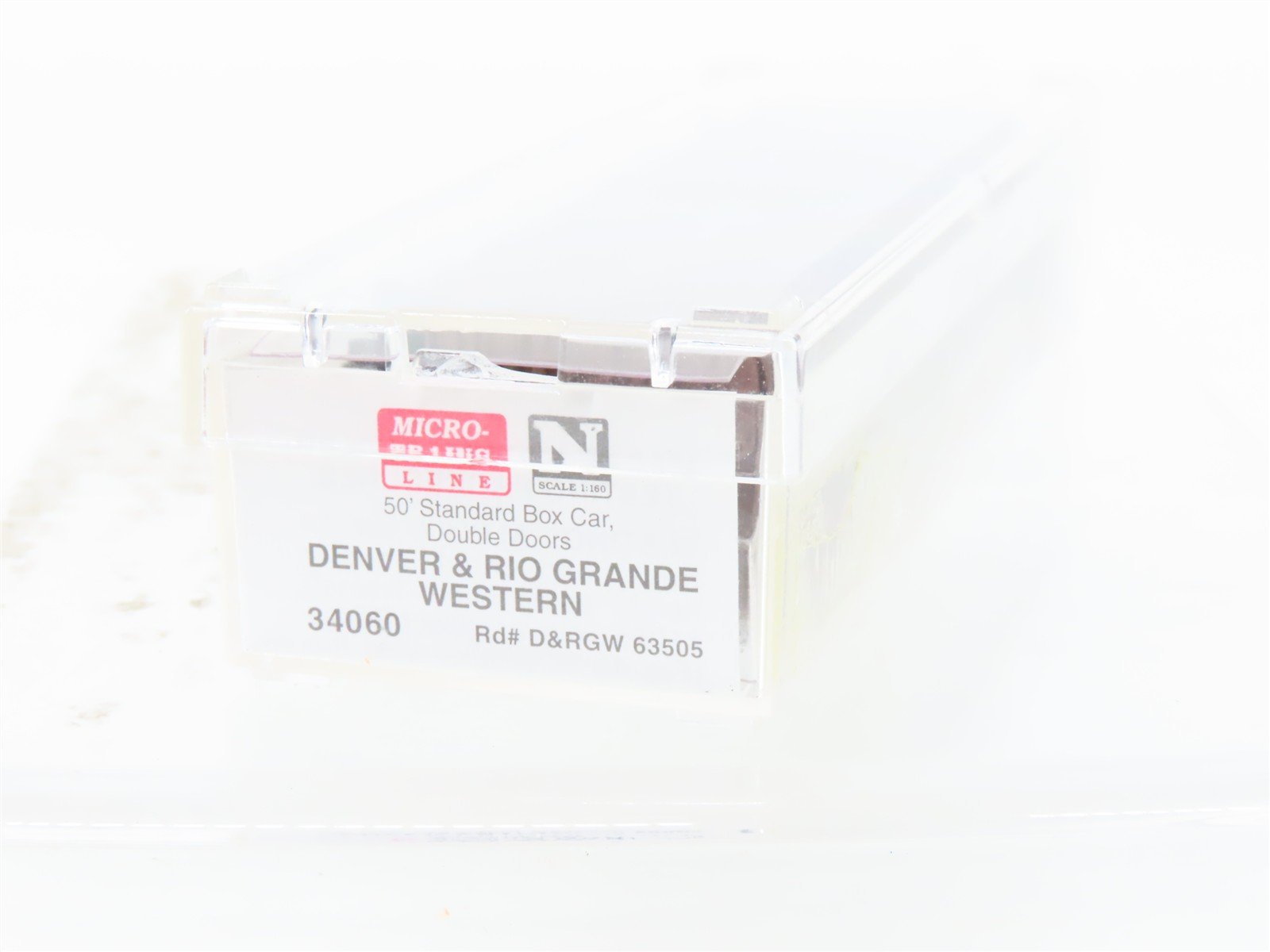 N Scale Micro-Trains MTL 34060 DRGW Rio Grande 50' Boxcar #63505 Weathered