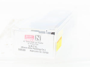 N Micro-Trains MTL 59530 URTC Black Hills Packing Reefer 40' #20039 Weathered