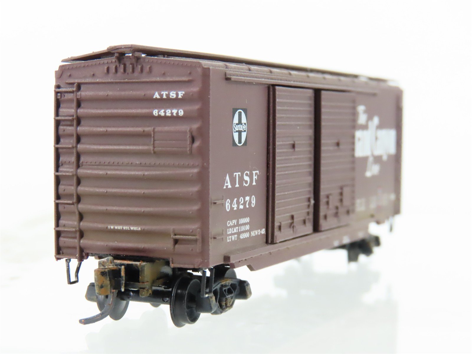 N Scale Micro-Trains MTL 23290 ATSF Santa Fe 40' Boxcar #64279 Weathered