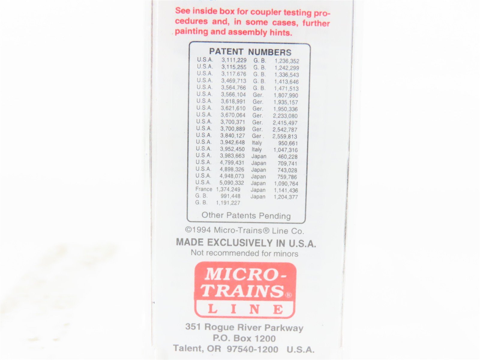 N Scale Micro-Trains MTL 22040 NP Northern Pacific 40' Boxcar #8292 Weathered