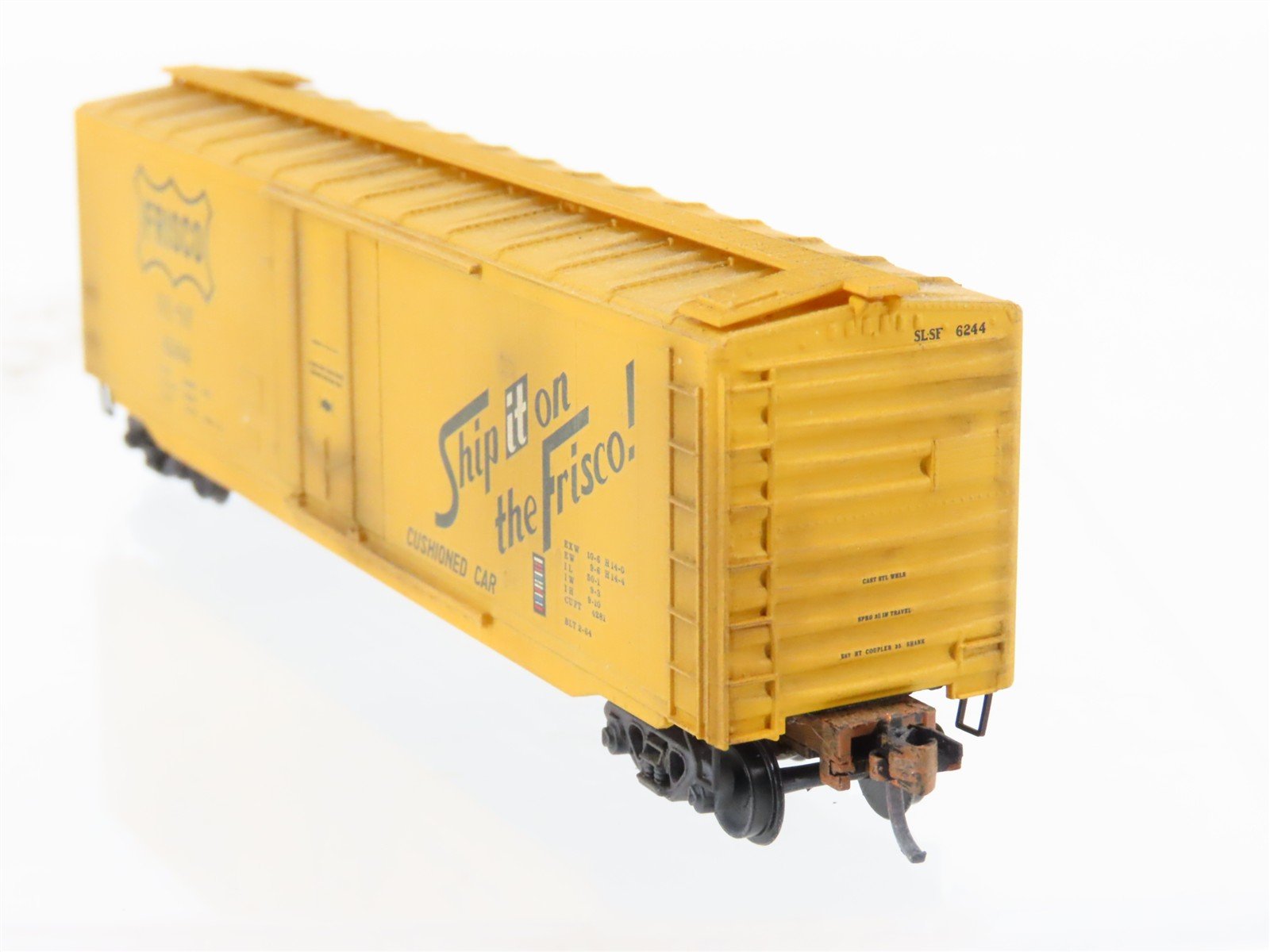 N Scale Micro-Trains MTL 32060 SLSF Frisco 50' Boxcar #6244 Weathered