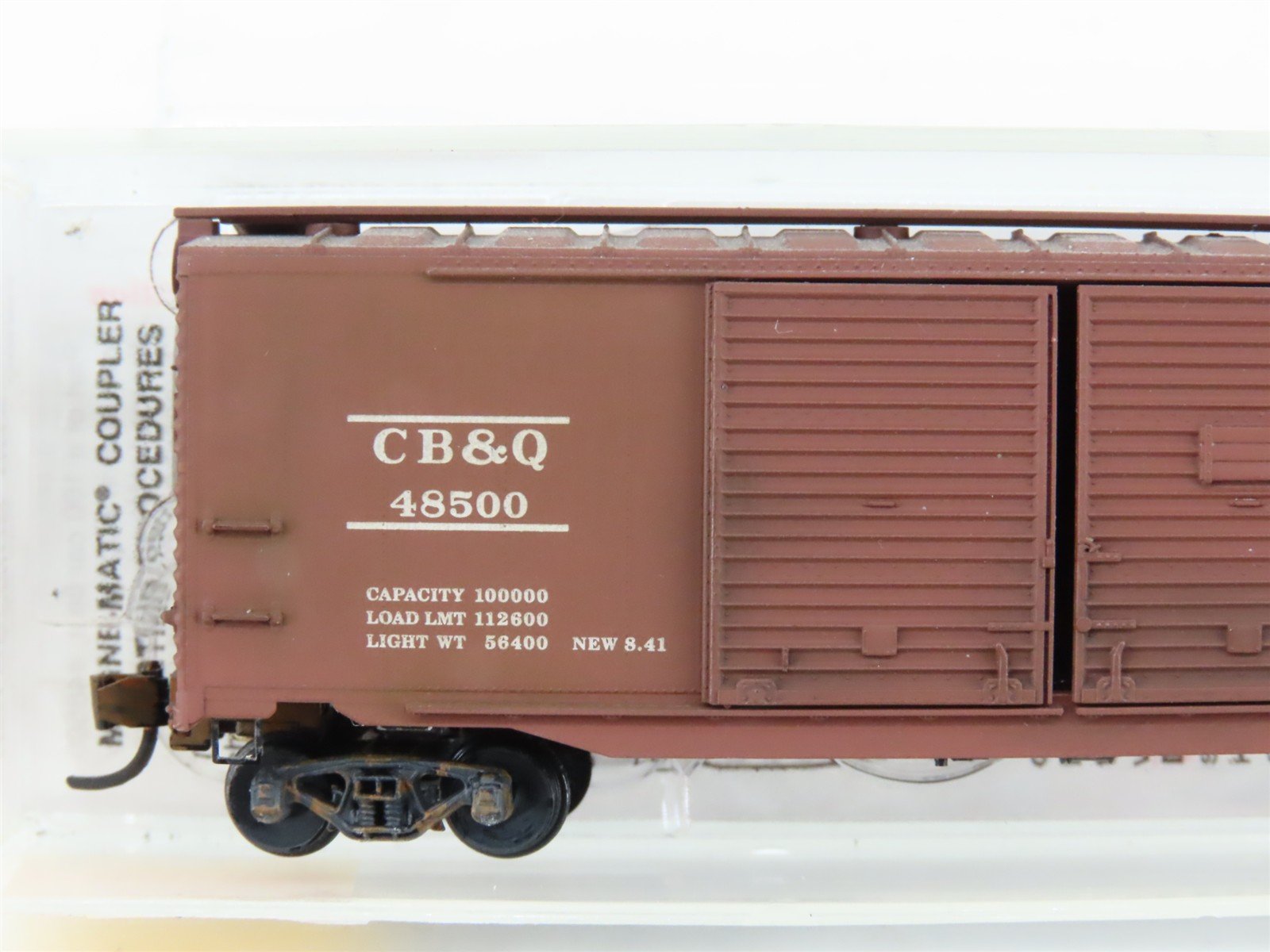 N Scale Micro-Trains MTL 78090 CBQ Burlington 50' Boxcar #48500 Weathered