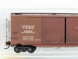 N Scale Micro-Trains MTL 78090 CBQ Burlington 50' Boxcar #48500 Weathered