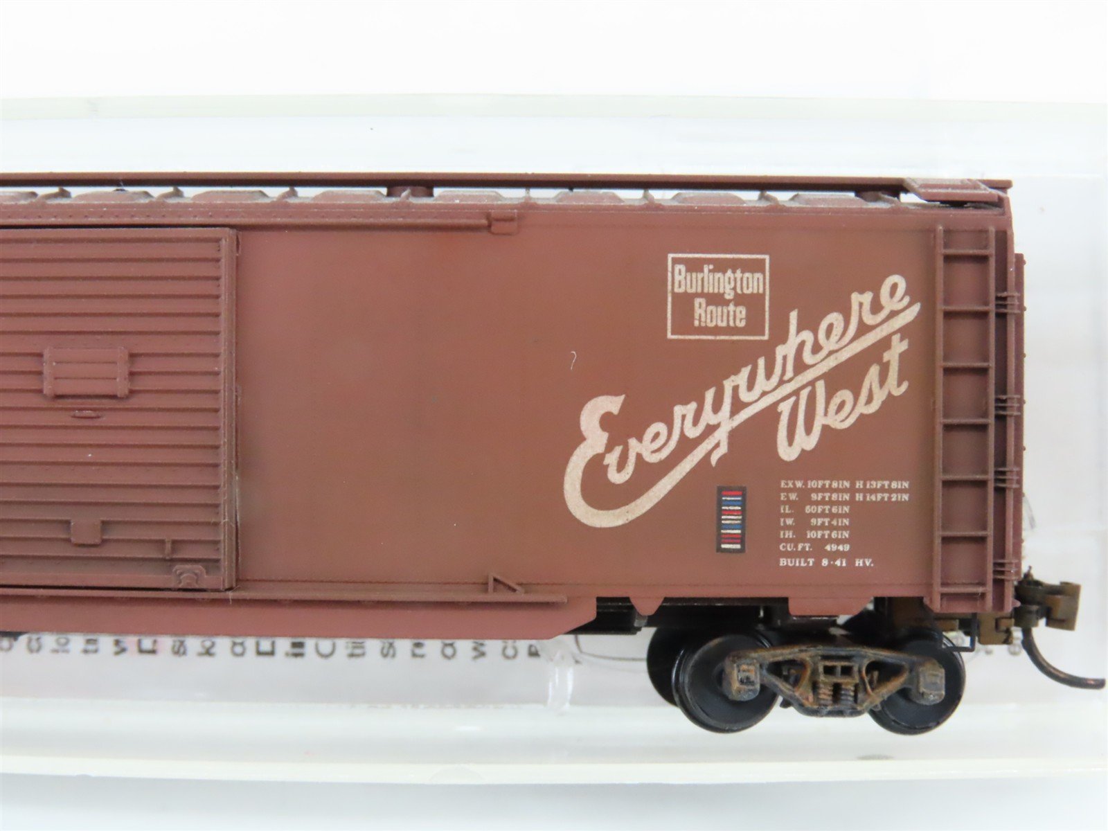 N Scale Micro-Trains MTL 78090 CBQ Burlington 50' Boxcar #48500 Weathered