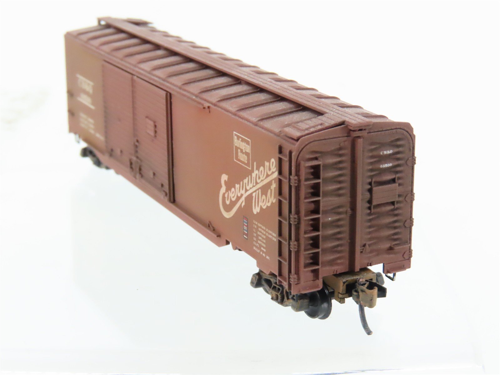 N Scale Micro-Trains MTL 78090 CBQ Burlington 50' Boxcar #48500 Weathered
