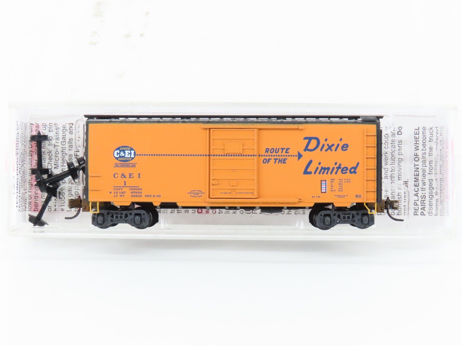 N Micro-Trains 20701 C&EI Chicago & Eastern Illinois 40' Boxcar #1 Weathered