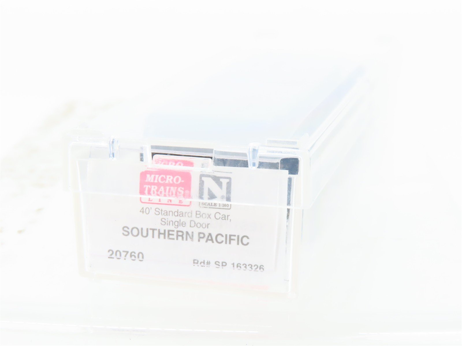 N Scale Micro-Trains 20760 SP Southern Pacific 40' Boxcar #163326 Weathered