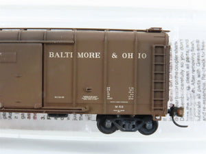 N Scale Micro-Trains 20346/1 B&O Baltimore & Ohio 40' Boxcar #381452 Weathered