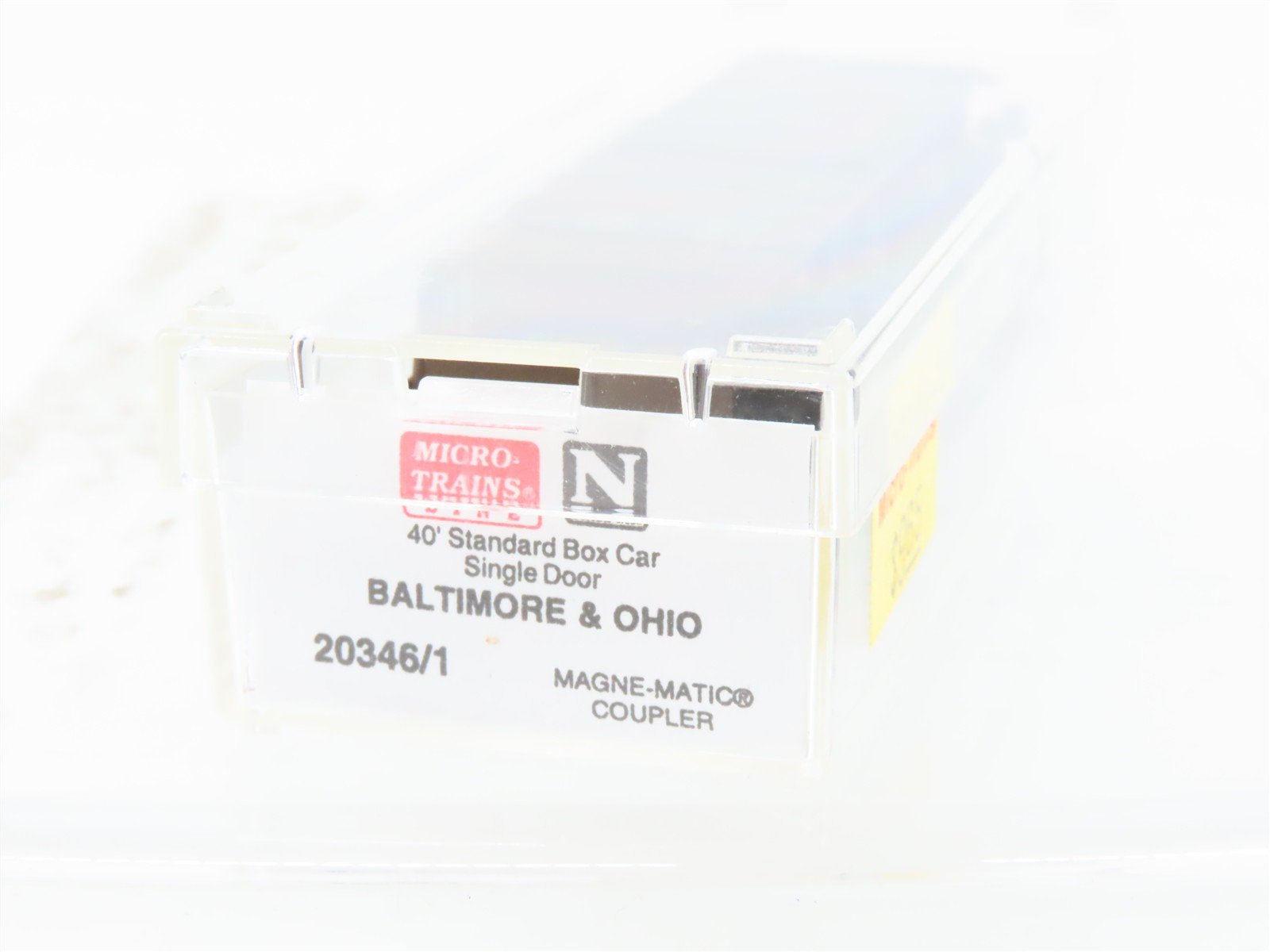 N Scale Micro-Trains 20346/1 B&O Baltimore & Ohio 40' Boxcar #381452 Weathered
