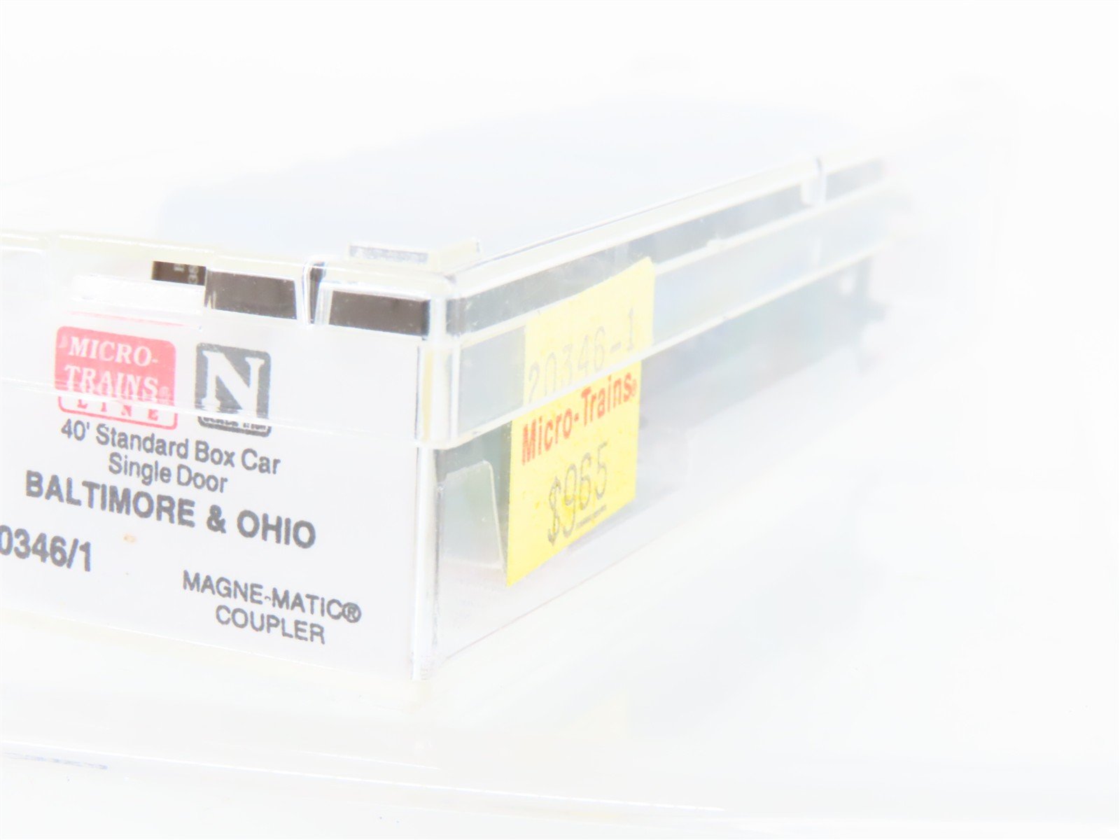 N Scale Micro-Trains 20346/1 B&O Baltimore & Ohio 40' Boxcar #381452 Weathered