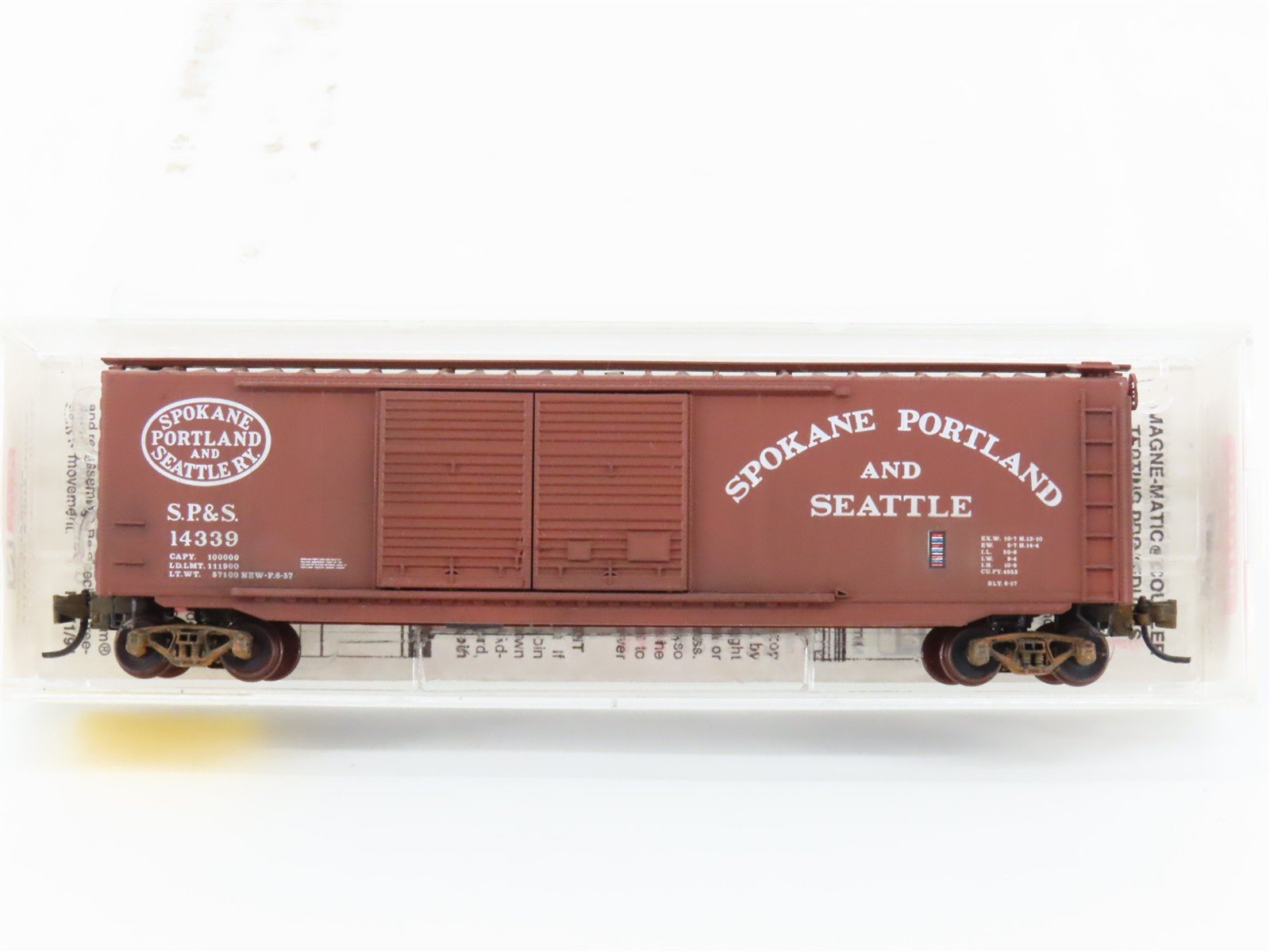 N Micro-Trains 34210 SPS Spokane Portland & Seattle 50' Boxcar #14339 Weathered