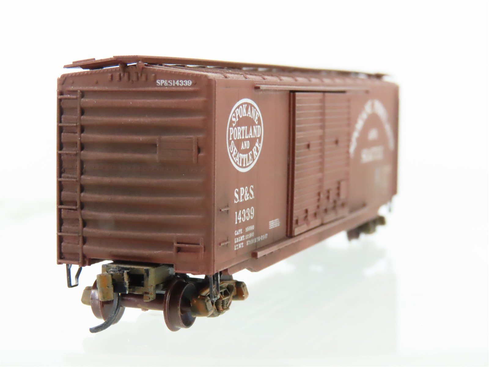 N Micro-Trains 34210 SPS Spokane Portland & Seattle 50' Boxcar #14339 Weathered