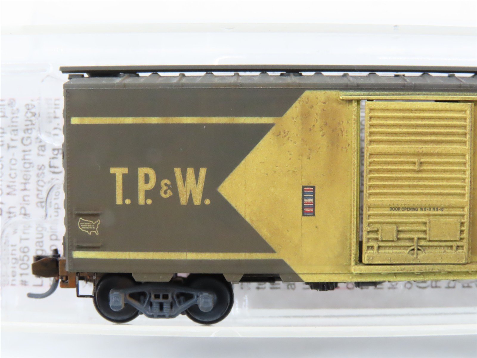 N Micro-Trains 02000716 TP&W Toledo Peoria Western 40' Boxcar #7069 Weathered
