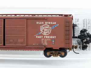 N Micro-Trains MTL 23030 SSW Cotton Belt 40' Boxcar #46453 Weathered