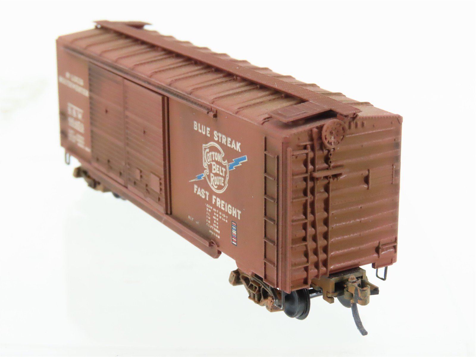 N Micro-Trains MTL 23030 SSW Cotton Belt 40' Boxcar #46453 Weathered
