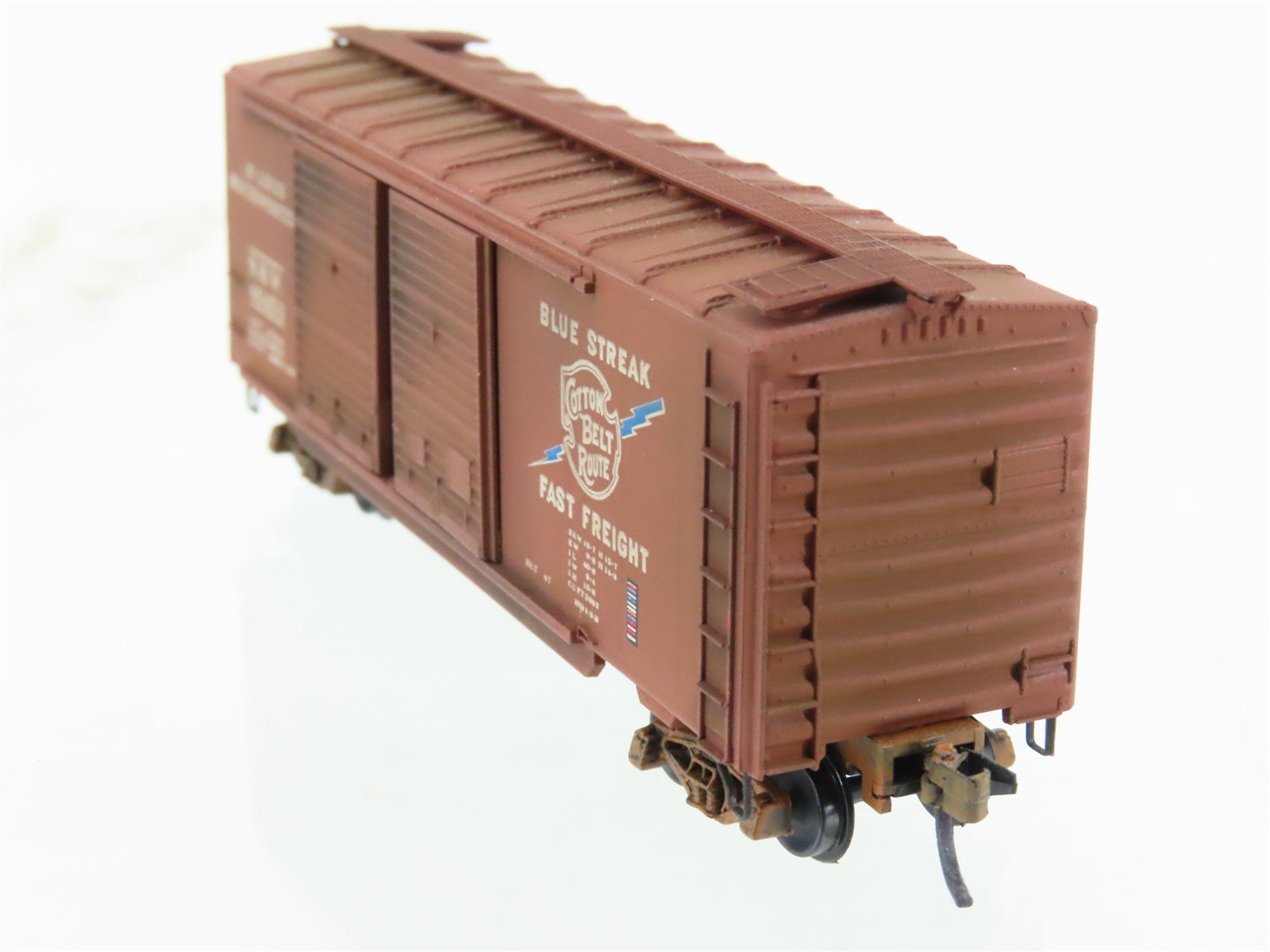 N Micro-Trains MTL 23030 SSW Cotton Belt 40' Boxcar #46453 Weathered