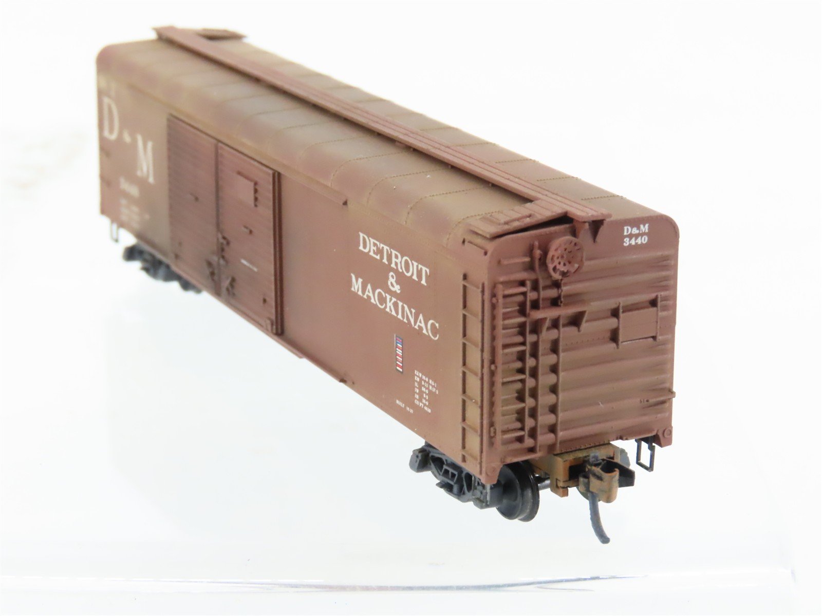 N Scale Micro-Trains MTL 79030 D&M Detroit & Mackinac 50' Boxcar #3440 Weathered