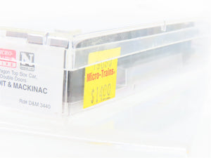 N Scale Micro-Trains MTL 79030 D&M Detroit & Mackinac 50' Boxcar #3440 Weathered