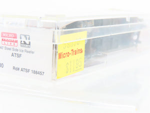 N Scale Micro-Trains MTL 59030 ATSF Santa Fe 40' Ice Reefer #188457 Weathered