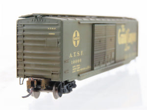 N Scale Micro-Trains MTL 34260 ATSF Santa Fe 40' Boxcar #10000 Weathered