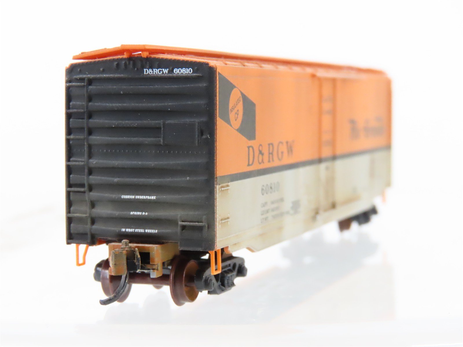 N Scale Micro-Trains MTL 32220 DRGW Rio Grande 50' Boxcar #60810 Weathered