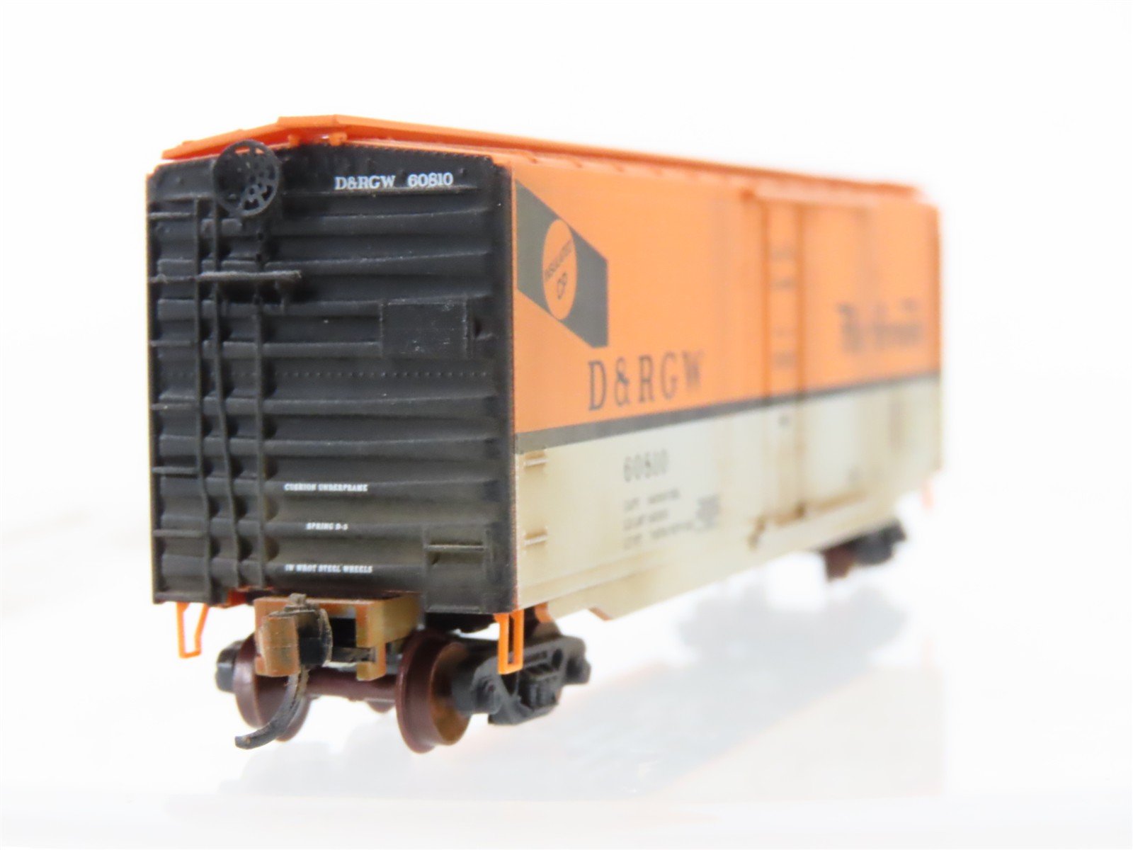 N Scale Micro-Trains MTL 32220 DRGW Rio Grande 50' Boxcar #60810 Weathered