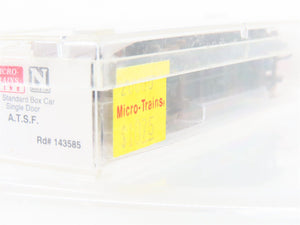 N Scale Micro-Trains MTL 20060 ATSF Santa Fe 40' Boxcar #143585 Weathered