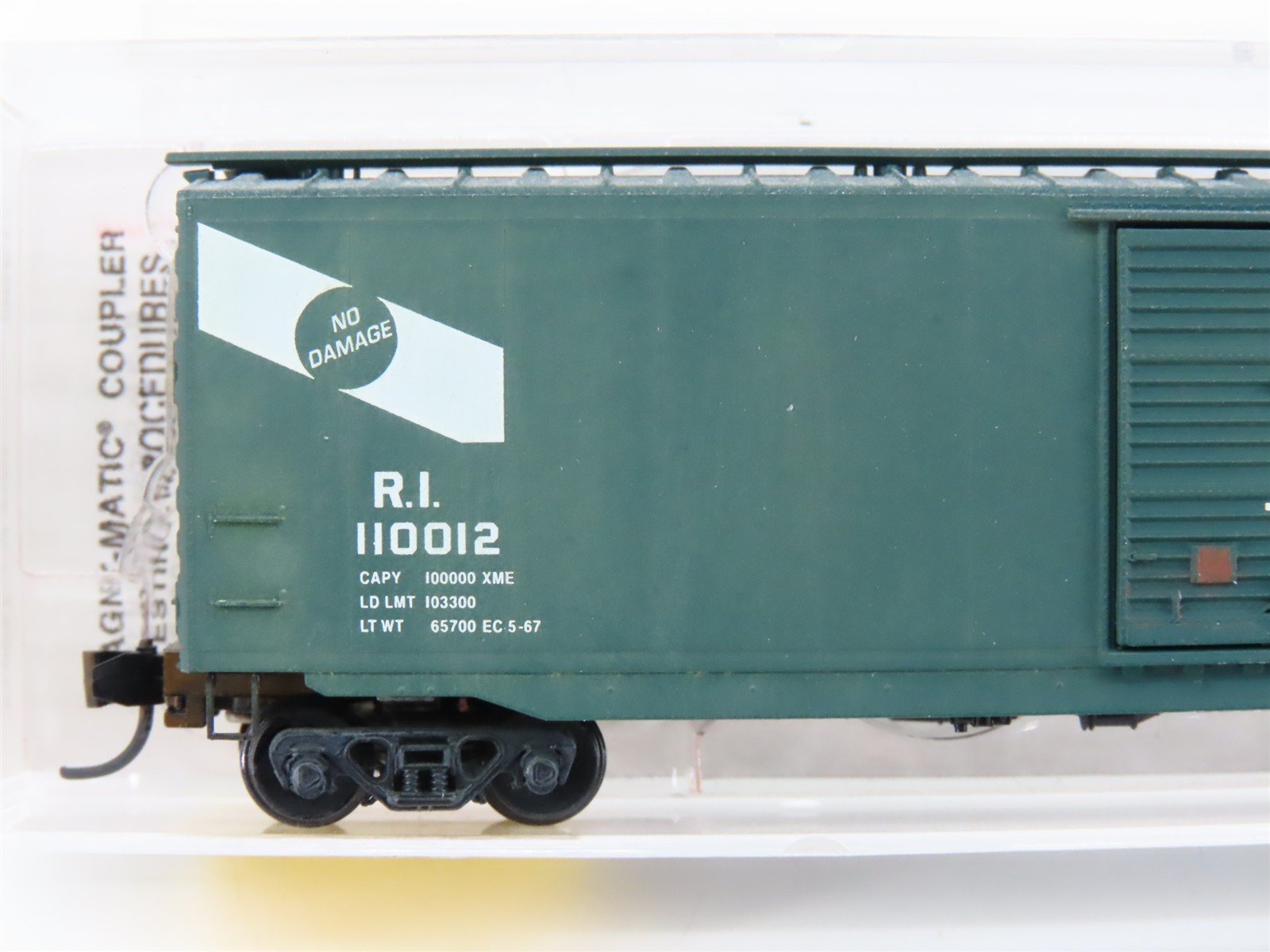 N Scale Micro-Trains MTL 31300 RI Rock Island 50' Boxcar #110012 Weathered