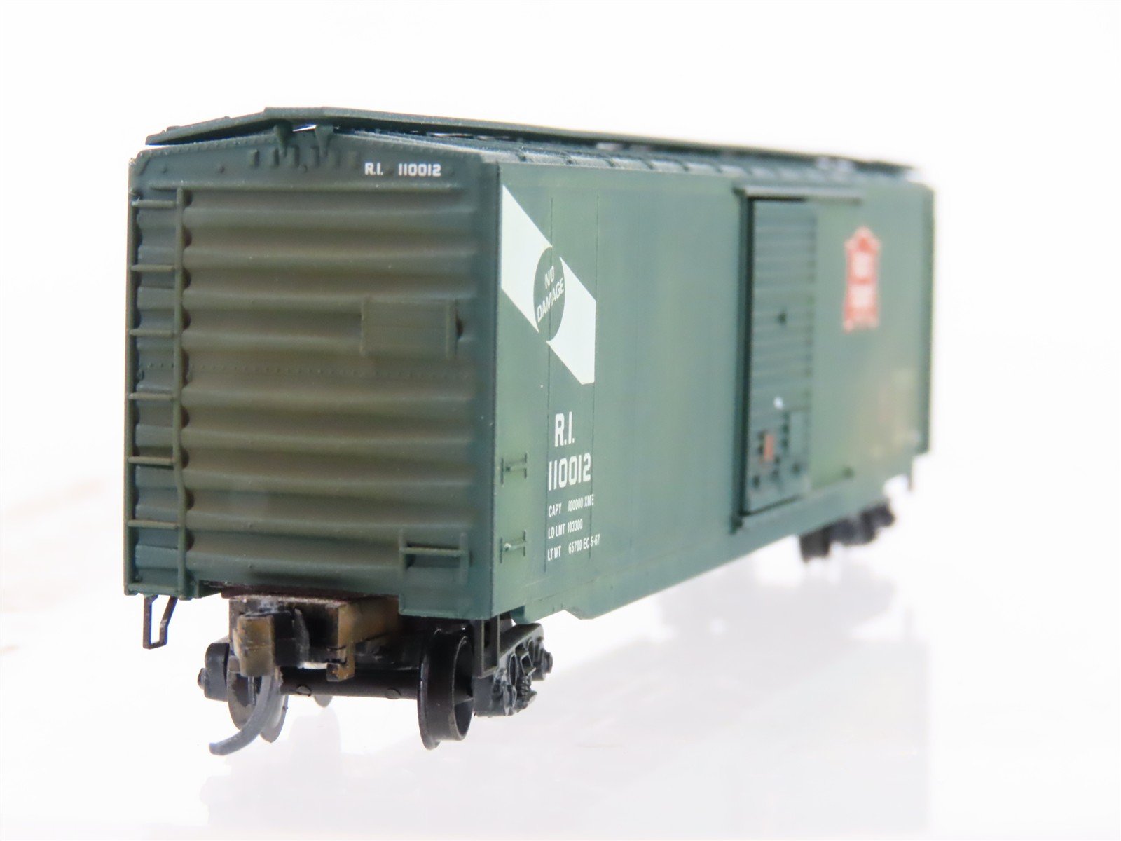 N Scale Micro-Trains MTL 31300 RI Rock Island 50' Boxcar #110012 Weathered