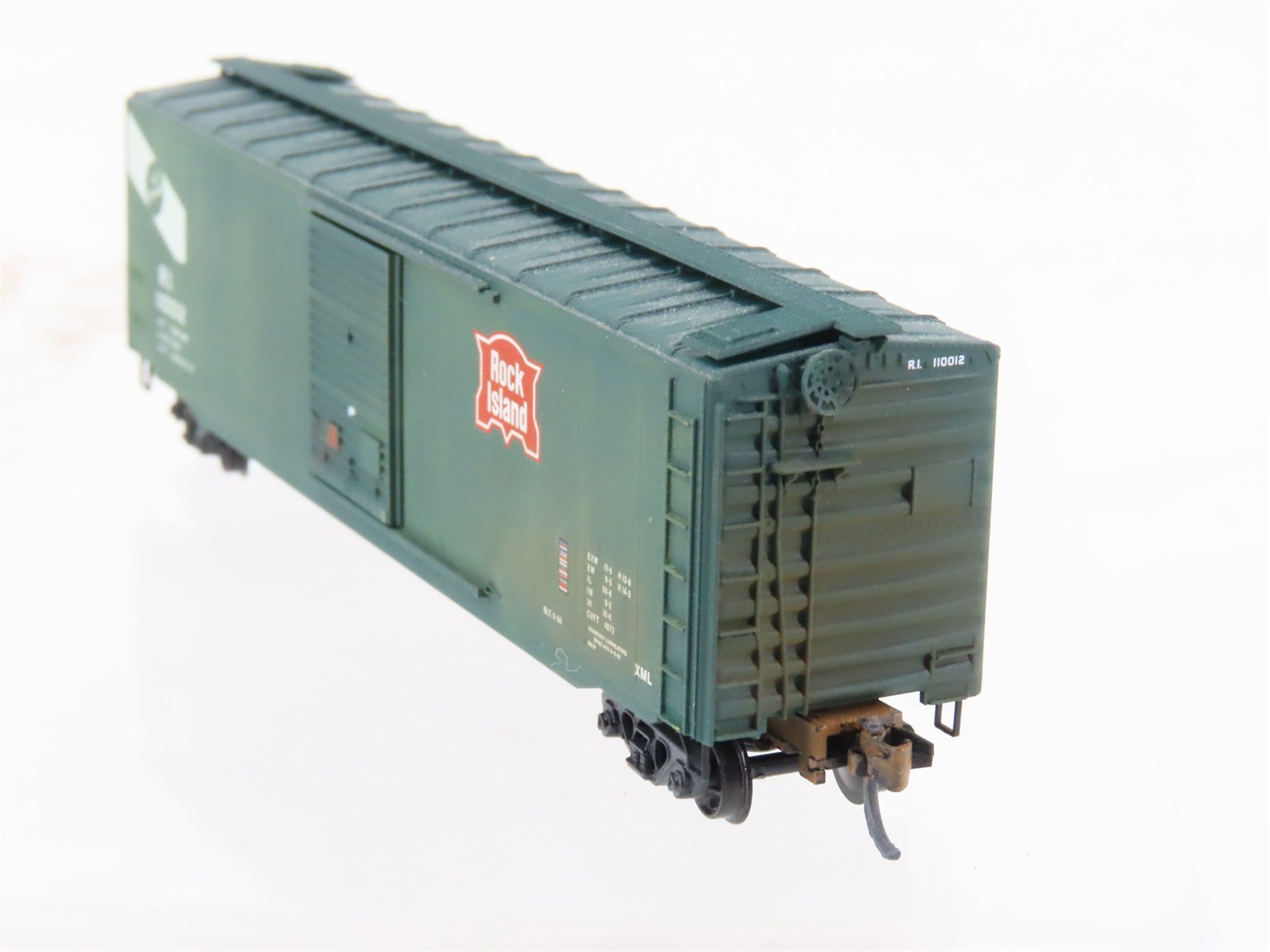 N Scale Micro-Trains MTL 31300 RI Rock Island 50' Boxcar #110012 Weathered