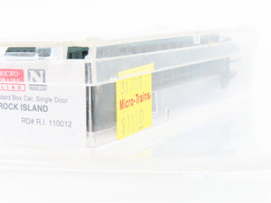 N Scale Micro-Trains MTL 31300 RI Rock Island 50' Boxcar #110012 Weathered