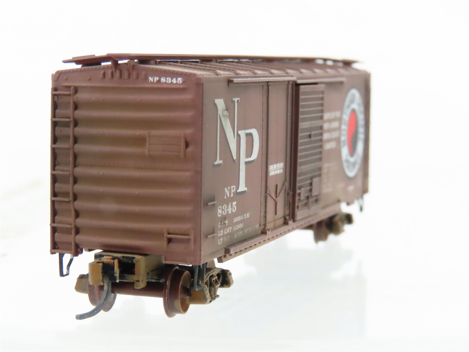 N Scale Micro-Trains MTL 20236 NP northern Pacific 40' Boxcar #8345 Weathered