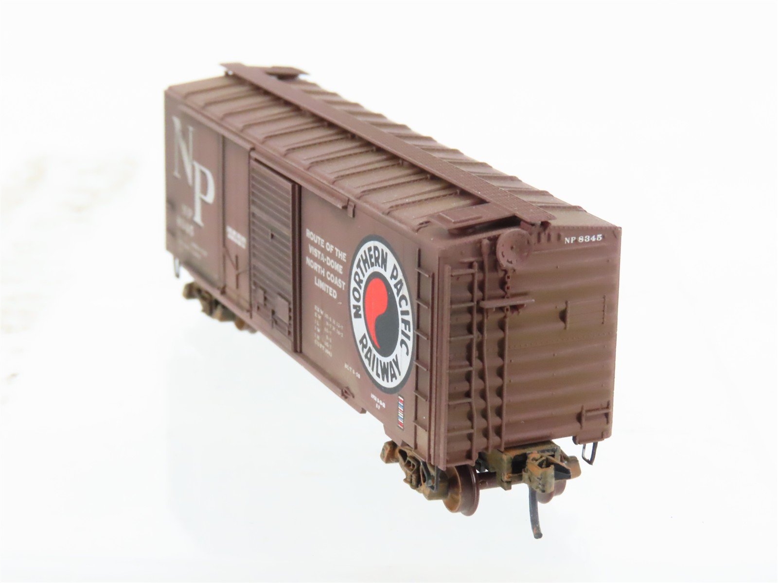 N Scale Micro-Trains MTL 20236 NP northern Pacific 40' Boxcar #8345 Weathered
