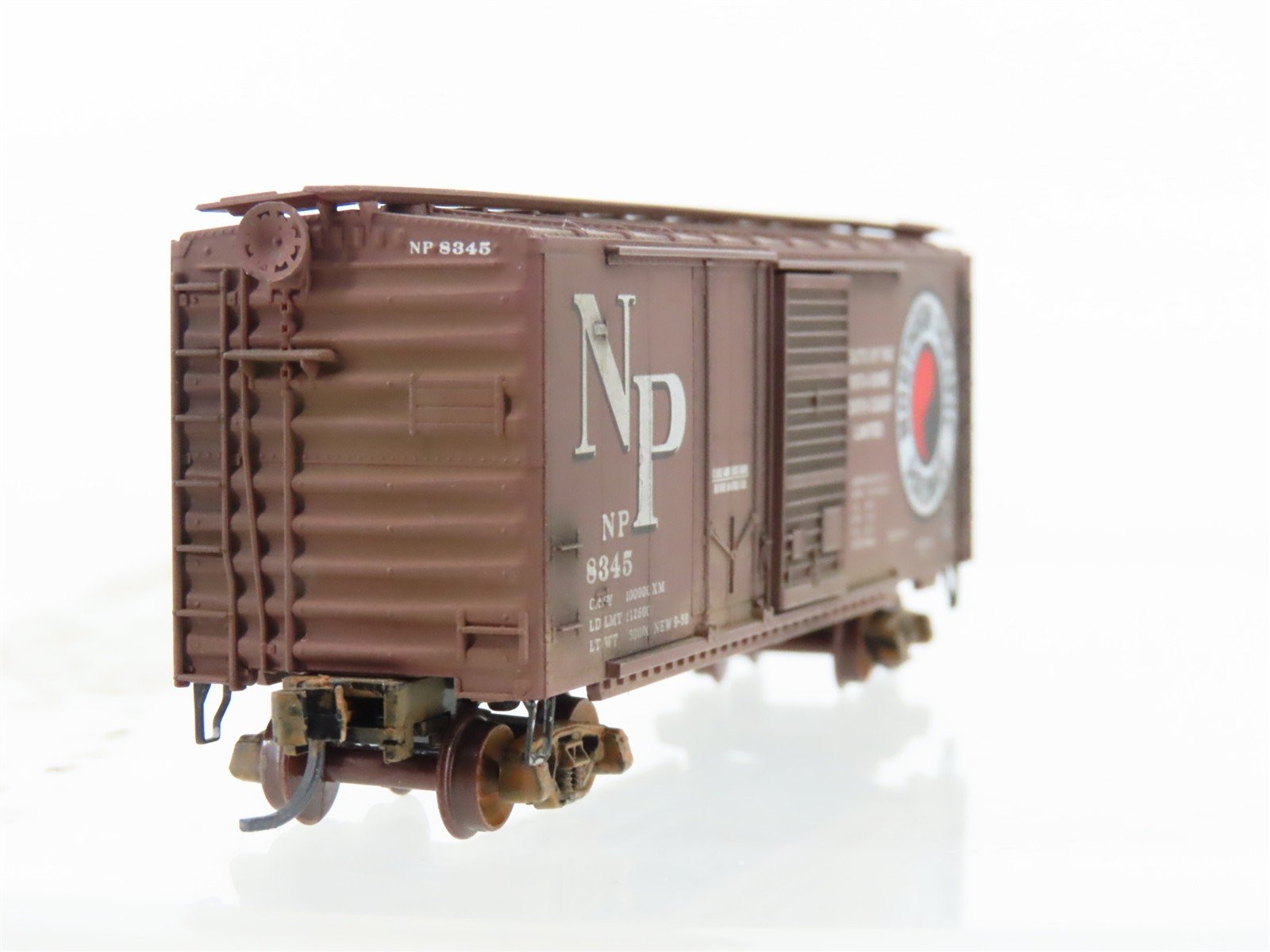 N Scale Micro-Trains MTL 20236 NP northern Pacific 40' Boxcar #8345 Weathered