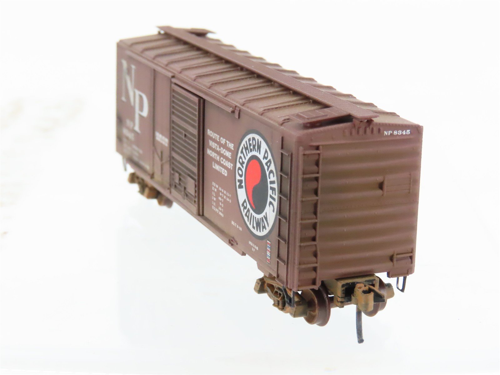 N Scale Micro-Trains MTL 20236 NP northern Pacific 40' Boxcar #8345 Weathered