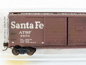 N Scale Micro-Trains MTL 78060 ATSF Santa Fe 50' Boxcar #9870 Weathered