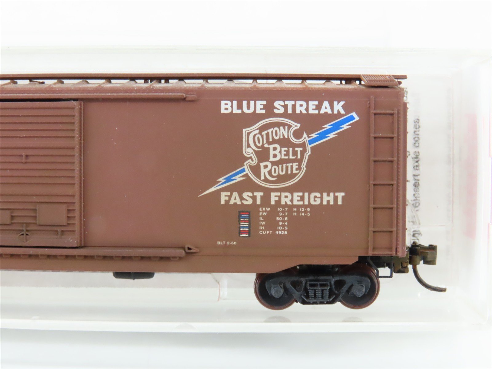 N Scale Micro-Trains MTL 33060 SSW Cotton Belt 50' Boxcar #48071 Weathered