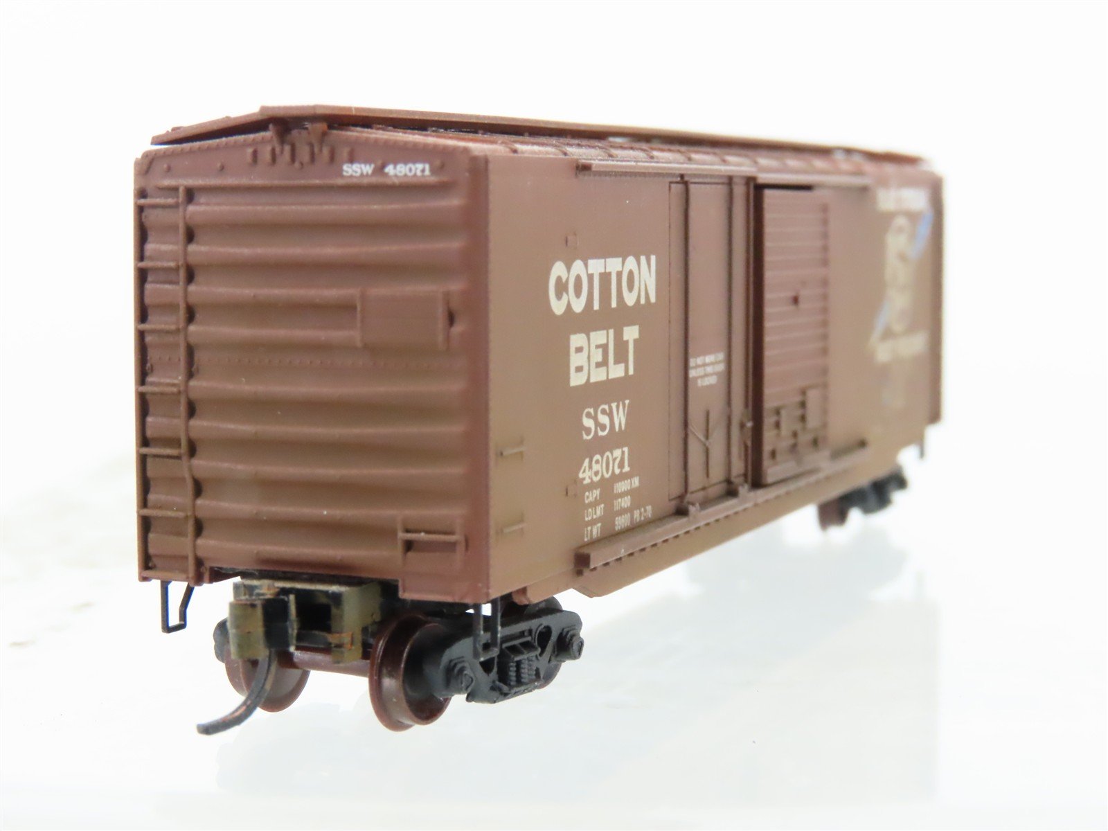 N Scale Micro-Trains MTL 33060 SSW Cotton Belt 50' Boxcar #48071 Weathered
