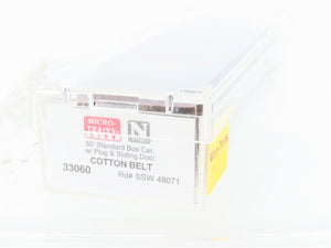 N Scale Micro-Trains MTL 33060 SSW Cotton Belt 50' Boxcar #48071 Weathered