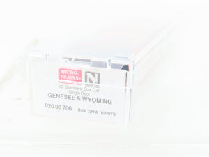 N Micro-Trains MTL 02000706 GNW Genesee & Wyoming 40' Boxcar #100079 Weathered