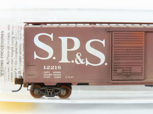 N Micro-Trains MTL 20850 SPS Spokane Portland Seattle 40' Boxcar 12218 Weathered