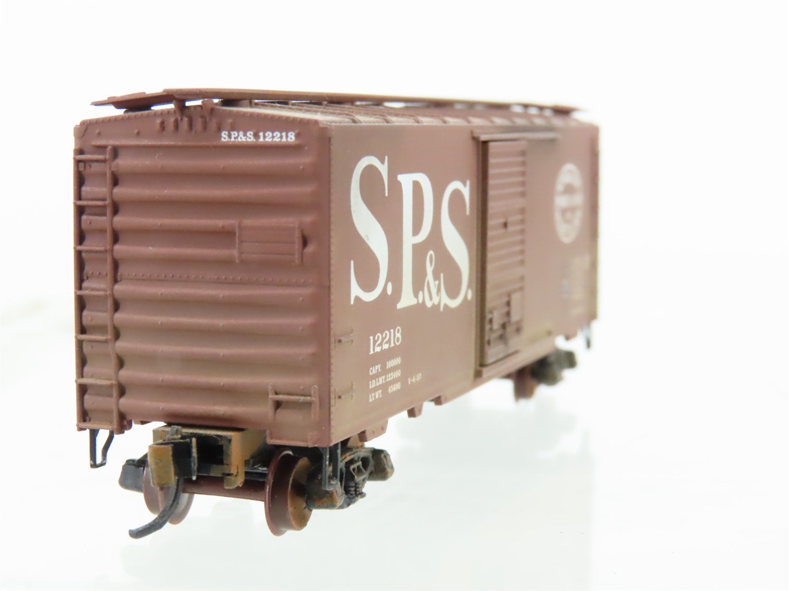 N Micro-Trains MTL 20850 SPS Spokane Portland Seattle 40' Boxcar 12218 Weathered