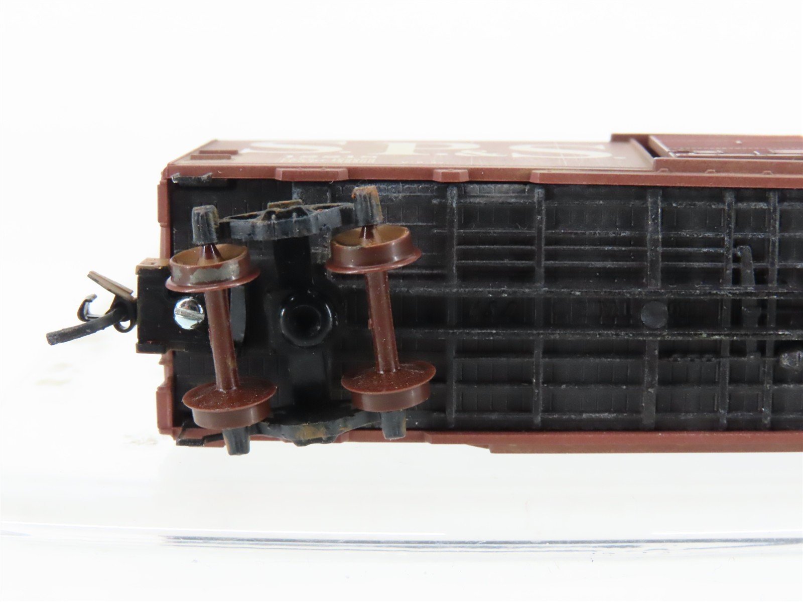 N Micro-Trains MTL 20850 SPS Spokane Portland Seattle 40' Boxcar 12218 Weathered