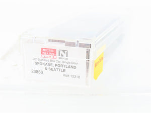 N Micro-Trains MTL 20850 SPS Spokane Portland Seattle 40' Boxcar 12218 Weathered