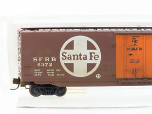N Scale Micro-Trains MTL 32050/3 SFRB Santa Fe 50' Boxcar #6372 Weathered