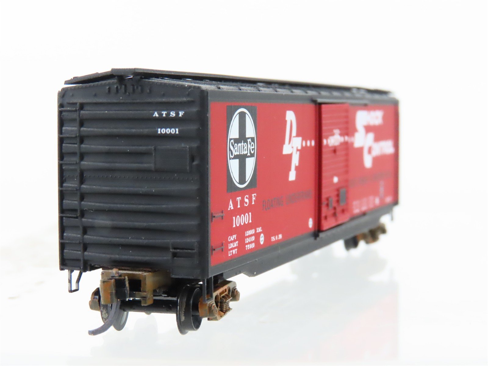 N Scale Micro-Trains MTL 31340 ATSF Santa Fe 50' Boxcar #10001 Weathered
