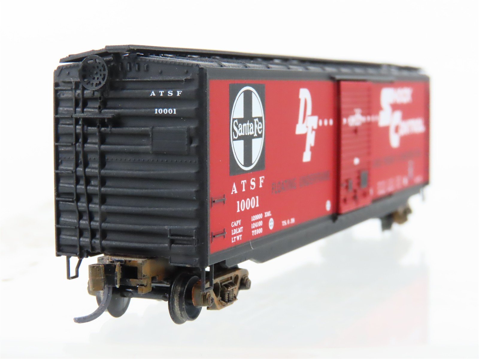 N Scale Micro-Trains MTL 31340 ATSF Santa Fe 50' Boxcar #10001 Weathered