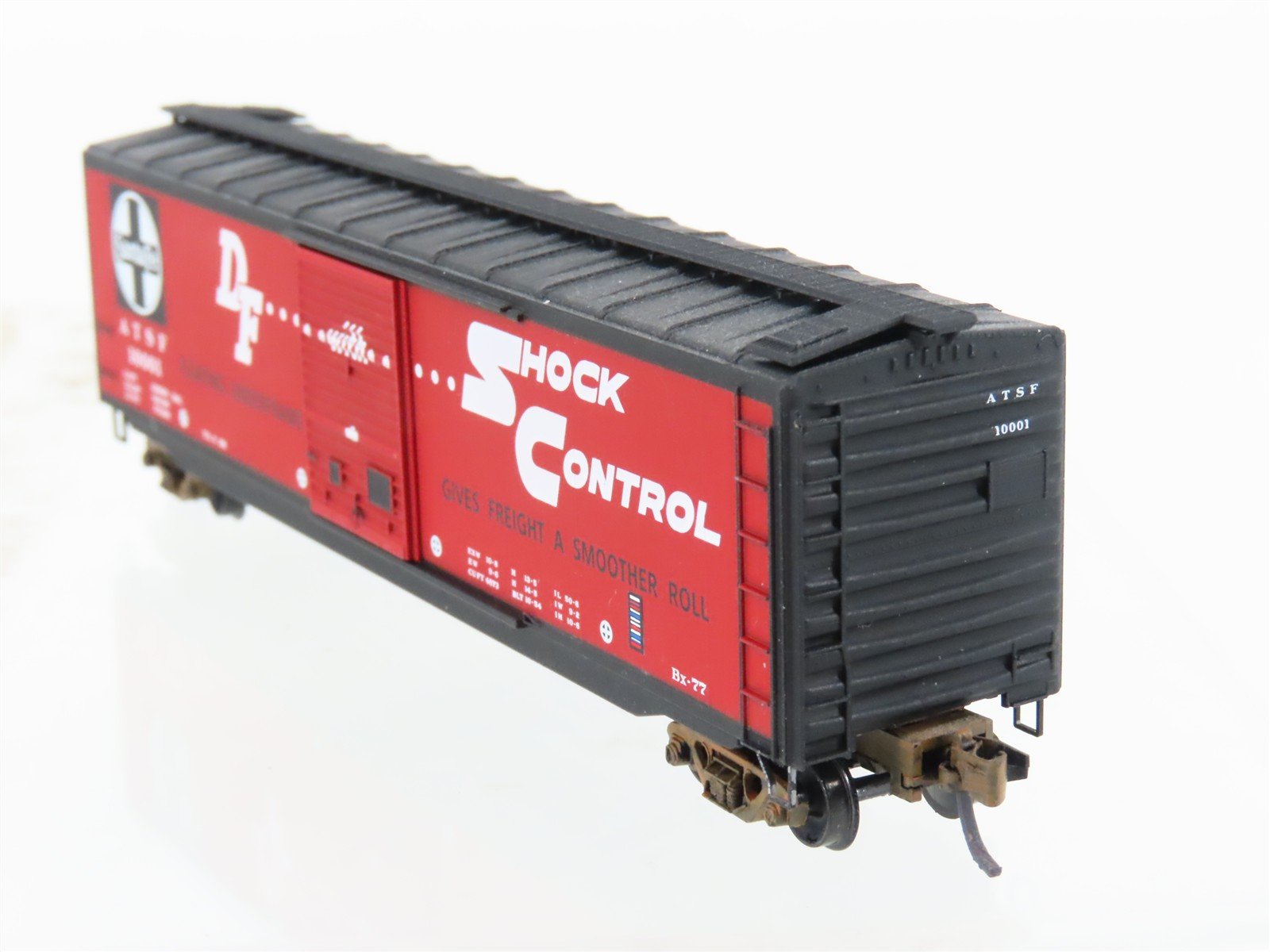N Scale Micro-Trains MTL 31340 ATSF Santa Fe 50' Boxcar #10001 Weathered