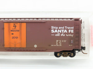 N Scale Micro-Trains MTL 32050/3 SFRB Santa Fe 50' Boxcar #6172 Weathered